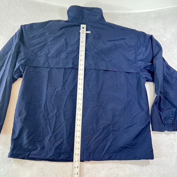 Full Zip Windbreaker Starter Men's L Mesh Lined Vented Jacket Navy Blue Pockets - Picture 11 of 12